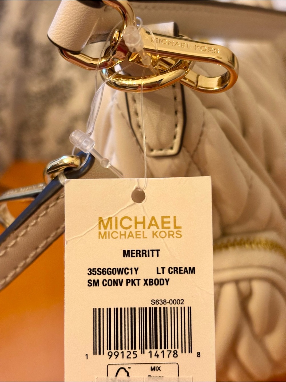 NWT Michael Kors Merritt Matelassé Convertible Crossbody Bag - Picture 12 of 12
